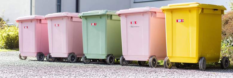 Abfalltrennung mit Farbcode-System