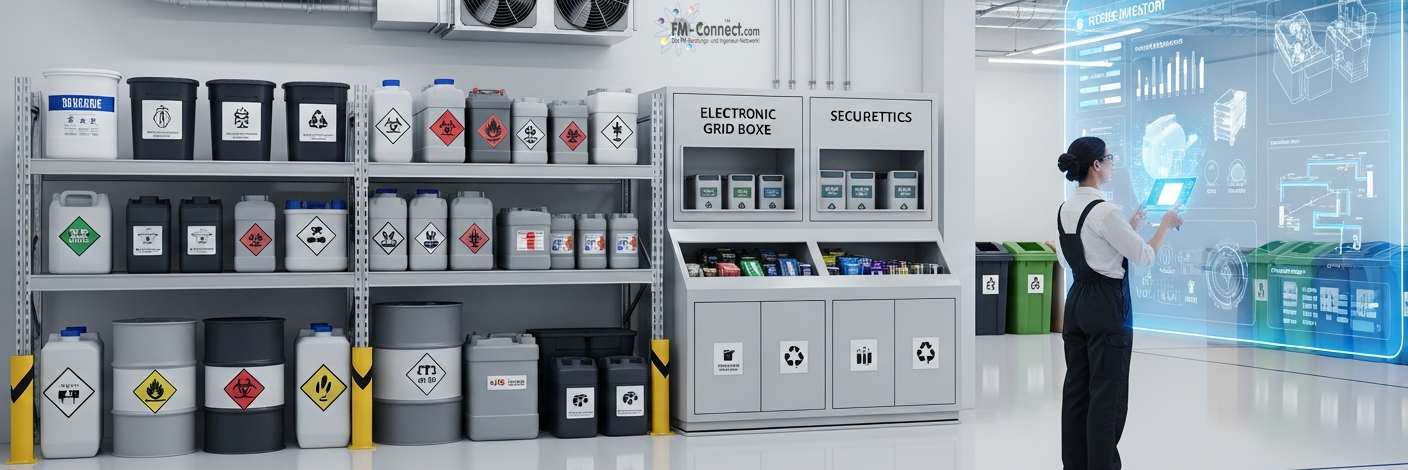 Die zentralen Abfall-Zwischenlager eines Betriebs sind kritische Orte im Abfallmanagement